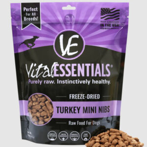Vital Essentials Dog Freeze-Dried Mini Nibs Turkey 1Lb