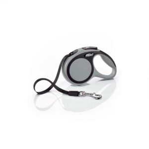Flexi Comfort Retractable Tape Dog Leash Grey 10 ft Extra-Small