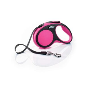 Flexi Comfort Retractable Tape Dog Leash Pink 16 ft Small