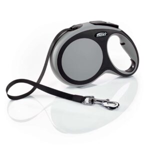 Flexi Comfort Retractable Tape Dog Leash Grey 26 ft Large
