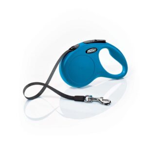 Flexi Classic Retractable Tape Dog Leash Blue 16 ft Small