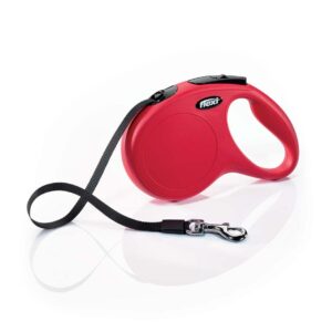 Flexi Classic Retractable Tape Dog Leash Red 16 ft Medium