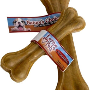 Loving Pets Pressed Rawhide Bone Dog Treat 12 in