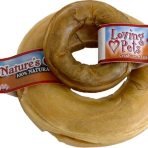 Loving Pets Pressed Rawhide Donut 6 in