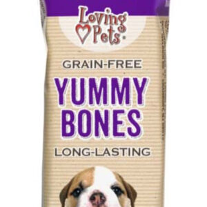 Loving Pets Yummy Bone Chicken Flavor Filled Dog Treat Wrapped 2.8 oz