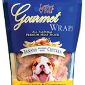 Loving Pets Gourmet Wraps Banana Wrapped with Chicken Dog Treat 6 oz