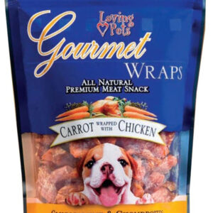 Loving Pets Gourmet Wraps Carrot Wrapped with Chicken Dog Treat 6 oz