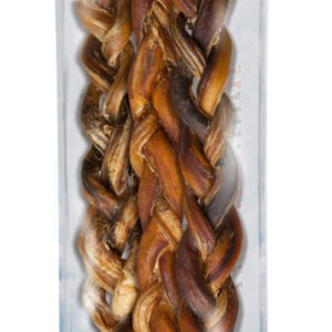 Loving Pets Pure Buffalo Braided Bully Sticks Dog Treat 9 in 2 Pack