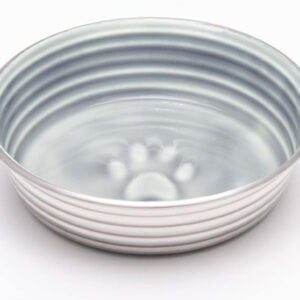 Loving Pets Dog Bowl Paw Print Grey Extra-Small