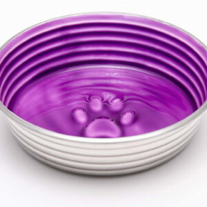 Loving Pets Dog Bowl Paw Print Lilac Extra-Small