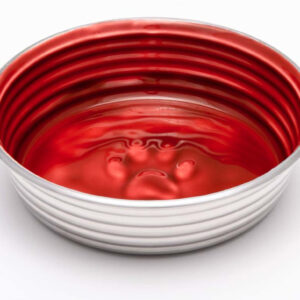 Loving Pets Dog Bowl Paw Print Bordeaux Extra-Small
