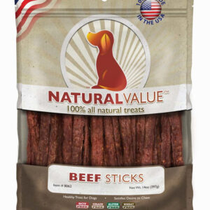 Loving Pets Natural Value Beef Stick Recipe Dog Treat 14 oz