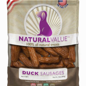 Loving Pets Natural Value Duck Sausage Recipe Dog Treat 13 oz