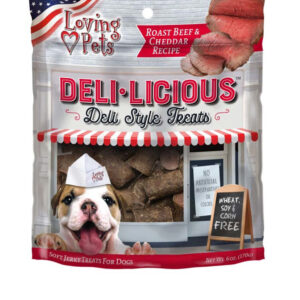 Loving Pets Deli-Licious Roast Beef & Cheddar Recipe Dog Treat 6 oz
