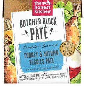 Honest Kitchen Dog Butcher Block Pate Turkey & Autumn Veggies 10.5oz. (Case of 6)
