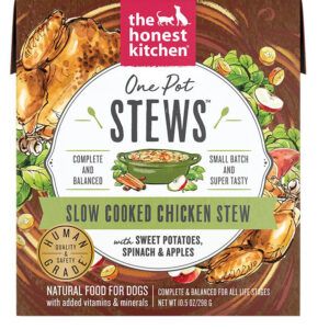 Honest Kitchen Dog One Pot Stew Slow Cooked Chicken with Sweet Potato, Spinach & Chicken 10.5oz. (Case of 6)