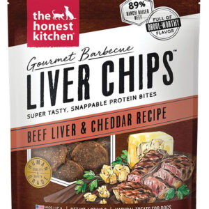 Honest Kitchen Dog Gourmet Beef Liver & Cheddar Chips 4oz.