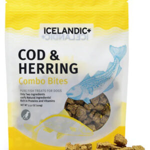 Icelandic+ Cod & Herring Combo Bites Fish Dog Treat 3.52-Oz Bag