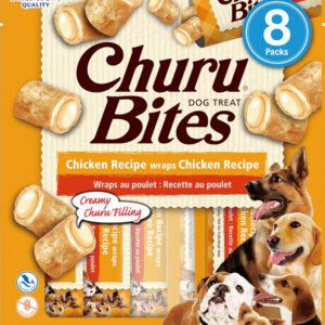 Inaba Dog Churu Bite Chicken Wraps 6Ct/3.36Oz