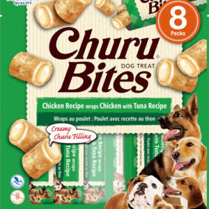 Inaba Dog Churu Bite Chicken Tuna Wraps 6Ct/3.36Oz