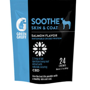 Green Gruff Soothe Skin  Coat PLUS CBD Dog Supplements 1ea/24 ct