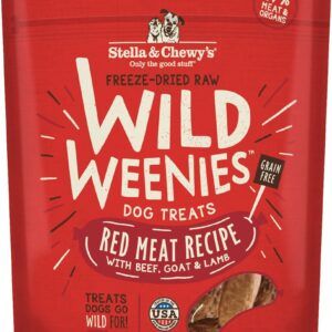 Stella and Chewys Dog Freeze Dried Weenie Red Meat 3.25 Oz.