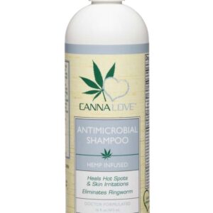 CannaLove Antimicrobial Hemp Infused Dog Shampoo 16 fl. oz