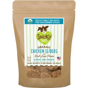 Snicky Snaks Usda Certified Organic Chicken Sliders With Real Sweet Potato, Wt 5.5Oz
