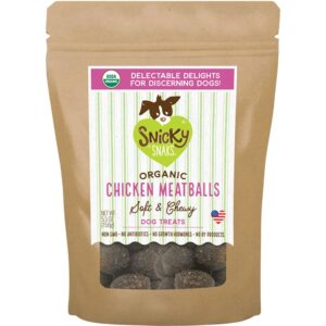 Snicky Snaks Usda Certified Organic Chicken Meatball, Wt 5.5Oz
