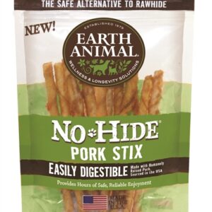 Earth Animal Nohide Pork Stix 10 Pk