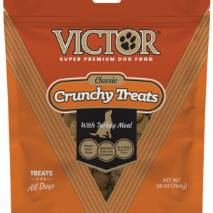 Victor Super Premium Dog Food Classic Crunchy Dog Treats with Turkey Meal 28 oz