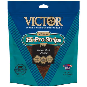 Victor Super Premium Dog Food Victor Classic HiPro Strips Dog Treats Tender Beef Recipe, 1ea/14 oz