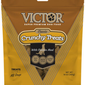 Victor Super Premium Dog Food Classic Crunchy Dog Treats with Chicken Meal 14 oz