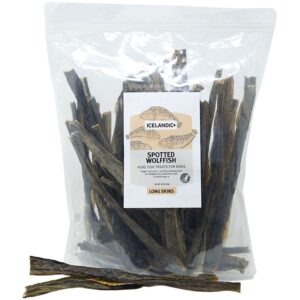 Icelandic Dog Wolffish Skin Strips 16Oz
