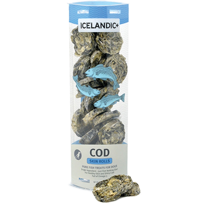 Icelandic Dog Cod Skin Rolls 3 Oz. Tube (Case Of 6) | Ryans Pet World