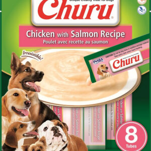 Inaba Dog Churu Chicken Salmon 6Ct/5.6Oz