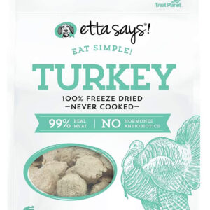 Etta Says Eat Simple! 100% Freeze Dried Turkey, Wt 2.5Oz