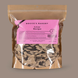 Bocces Bakery Dog Biscuit Whole Wheat Liver 3Lb