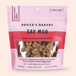 Bocces Bakery Dog Soft and Chewy Say Moooo 6Oz