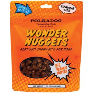 Polka Dog Bakery Dog Wonder Nuggets Peanut Butter 12Oz