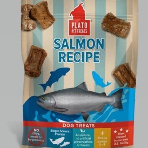 Plato Dog Treats Salmon Strips 6Oz