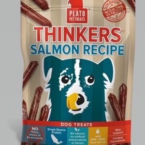 Plato Dog Treats Thinkers Salmon Sticks 10Oz