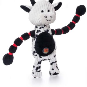 Charming Pet Products Thunda Tugga Dog Toy Cow White, Black One Size 5 in x 13 in x 15 in