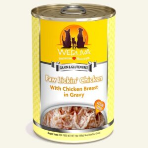 Weruva Dog Paw Lickin? Chicken with Chicken Breast in Gravy 14oz. Case Of 12