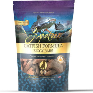 Zignature Dog Ziggy Bar Treat Catfish 12oz.