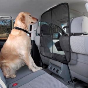 Solvit Products Happy Ride Front Seat Net Barrier Grey