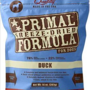 Primal Pet Foods Freeze Dried Dog Food 14 Oz. Duck